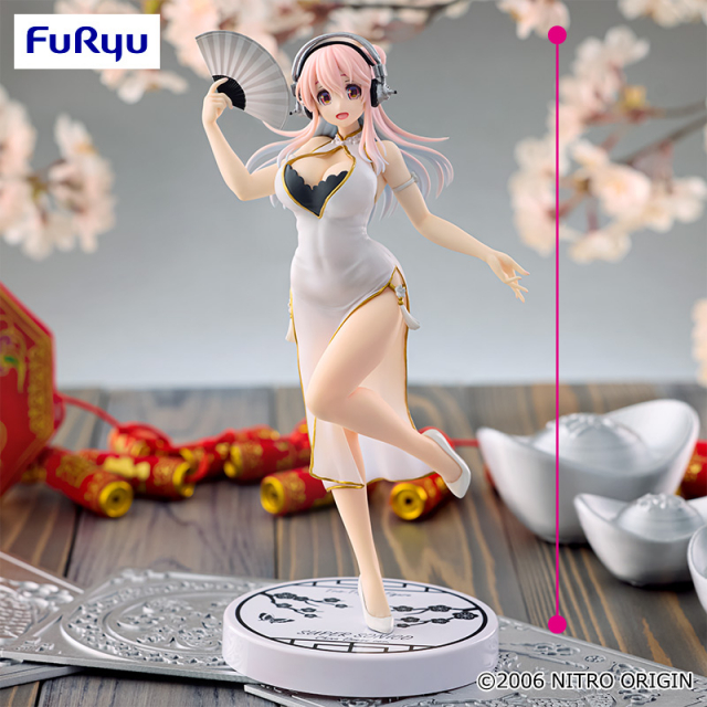 Super Sonico Trio-Try-iT Figure White Chinese Dress Ver.