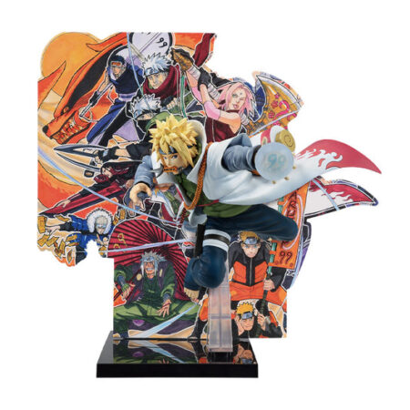 NARUTOP99 - Sumptuous and Gorgeous Ninja Picture Scroll - Minato Namikaze Figure (NARUTOP99 Commemorative background panel illustrated by Masashi Kishimoto is included.）Ichiban-Kuji